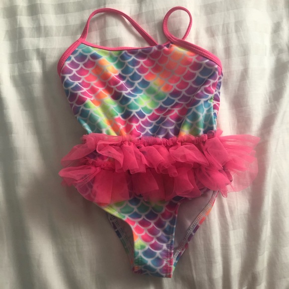 Pink tutu mermaid bathing suit - Picture 1 of 3